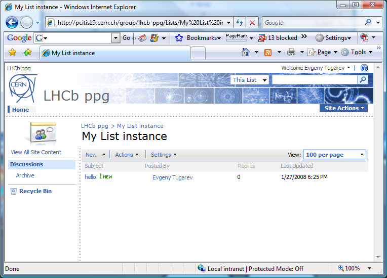 o instance