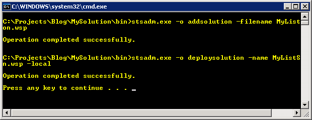 o deploy