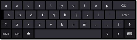 Windows 8 standard keyboard Windows 8 standard keyboard
